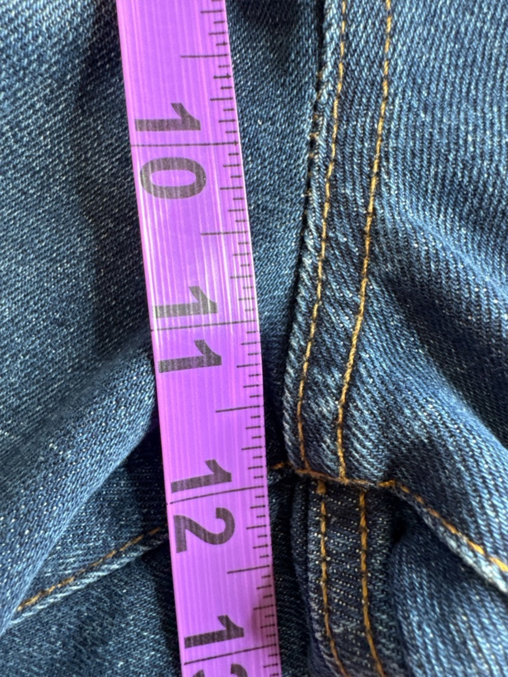 BANANA REPUBLIC Dark Blue High-Rise Straight Fit Cuffed Ankle Jean - Picture 12 of 13